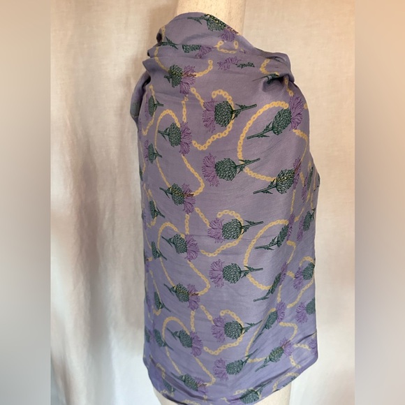 Earth Squared Scarf Scottish Heather Design - Picture 8 of 14